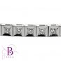 3.06 Ct D-E/VVS2 Natural Round Diamonds Tennis Setting Bracelet 18k White Gold