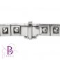 3.06 Ct D-E/VVS2 Natural Round Diamonds Tennis Setting Bracelet 18k White Gold