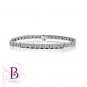 2.80 Ct E-F/VVS1-VVS2 Round Diamonds Tennis Setting Bracelet 18k White Gold