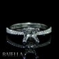 Diamond Engagement Ring Setting Mounting 14k White Gold