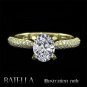 Semi Mount Mounting Setting Round E-F/VVS2-VS EX Engagement Ring 18k Yellow Gold