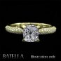Semi Mount Mounting Setting Round E-F/VVS2-VS EX Engagement Ring 18k Yellow Gold