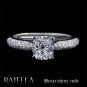 Semi Mount Mounting Setting Round E-F/VVS2-VS1 EX Engagement Ring 18k White Gold