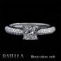 Semi Mount Mounting Setting Round E-F/VVS2-VS1 EX Engagement Ring 14k White Gold