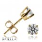 .50 Carats J-K SI1 Natural Round Cut Diamond Stud Earrings 14k Yellow Solid Gold