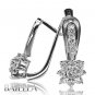 1 Carats E-F/VS1 VS2 EX Natural Round Cut Diamonds Drop Earrings 14k White Gold