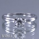 Certified .40 Carat E VS2 Round Solitaire Diamond Engagement Ring 14k White Gold