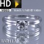 Certified .40 Carat E VS2 Round Solitaire Diamond Engagement Ring 14k White Gold