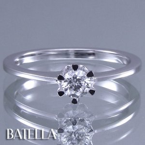 0.20 Carat D SI1 EX Cut Round Solitaire Diamond Engagement Ring 14k White Gold