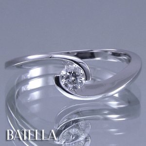 0.17 Carat F SI3 EX Cut Solitaire Round Diamond Engagement Ring 14k White Gold