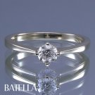 0.28 Carat G SI2 EX Cut Round Solitaire Diamond Engagement Ring 14k Yellow Gold