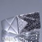 0.51 Ct Black & White E-F VVS2 EX Cut Round Diamonds Band Ring 14k W Gold Unisex
