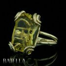 19.30 Carat Radiant Yellow Citrine VVS EX Gemstone Cocktail Ring 14K Yellow Gold