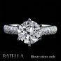 Certified 2.21 Ct G/SI2 Natural Round Cut Diamond Engagement Ring 18k White Gold