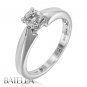0.38 Ct D/SI2 EX Natural Round Diamond Solitaire Engagement Ring 18k White Gold