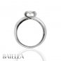 0.25 Ct F/SI1 EX Natural Round Solitaire Diamond Engagement Ring 18k White Gold