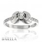 0.37 Ct H/VS1 Genuine Round Brilliant Cut Diamond Engagement Ring 18k White Gold