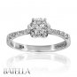 0.68 Ct F/VS1 EX Natural Round Brilliant Diamond Engagement Ring 14k White Gold