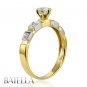 Certified 0.52 Carats E/VS2 Natural Round Diamond Ring 18k Y & W Solid Gold.Lady