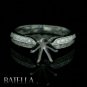 Semi Mount Mounting 0.26 Ct F-G/VVS2-VS1 Diamond Engagement Ring 18k White Gold