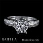 Semi Mount Mounting 0.26 Ct F-G/VVS2-VS1 Diamond Engagement Ring 18k White Gold