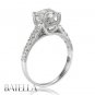 EGL 1.63 Carat I SI1 Natural Round Cut Diamonds Engagement Ring 18k White Gold