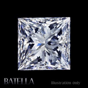 EGL Certify 1.26 Carat I I1 VG Princess Cut Genuine White Natural Loose Diamond
