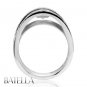 Criss Cross 0.75 Ct G/VVS2 Natural Round Diamond Engagement Ring 14k White Gold