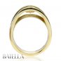 Criss Cross 0.74 Ct H/VS2 Natural Round Diamond Engagement Ring 14k Yellow Gold