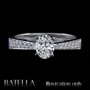 Certified 1.19 Ct D/SI2 Natural Oval Cut Diamond Engagement Ring White Gold Lady