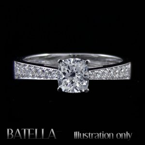 GIA Certify 1.17 Ct E/VVS2 Cushion Cut Diamond Engagement Ring White 14k Gold