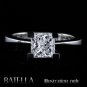 GIA 1.03 Carat F SI2 Princess Diamond Solitaire Engagement Ring 14k W Gold G.I.A