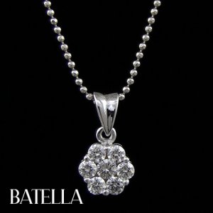 .44 Ct E-F VVS2 Natural Round Diamonds Pendant & Necklace 14k White Gold Women's