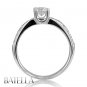 0.53 Ct E/VS1 EX Natural Round Cut Diamond Engagement Ring 14k White Gold Ladies