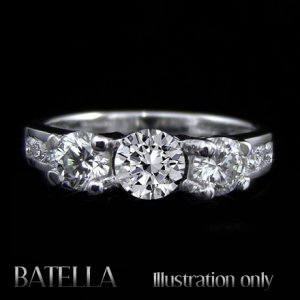 EGL Certified 1.83 Carats H/SI1 Round Cut Diamond Engagement Ring 14k White Gold