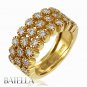 .85 Carat E-F/VVS2-VS1 Round Diamonds Anniversary Pave Band Ring 18k Yellow Gold