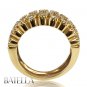 .85 Carat E-F/VVS2-VS1 Round Diamonds Anniversary Pave Band Ring 18k Yellow Gold