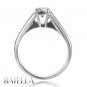 0.70 Ct I/SI2 EX Natural Round Diamond Solitaire Engagement Ring 18k White Gold