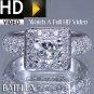 EGL Certified 2.14 Ct F/SI Radiant Diamond Halo Setting Engagement Ring 14k Gold