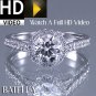 EGL Certified 1.43 Ct H SI Round Diamond Engagement Ring Halo Set 14k White Gold