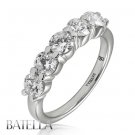 1.10 Ct D-E/VS2-SI1 Round Diamonds Wedding Anniversary Band Ring 14k White Gold