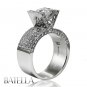 2.26 Ct H/VS2 EX Natural Round Cut Diamond Engagement Ring 18k White Gold