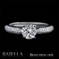 EGL Certified 1.18 Ct F/SI2 Natural Round Diamond Engagement Ring 14k White Gold