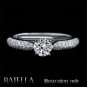 Certified 0.74 Carat I/VVS1 Natural Round Diamond Engagement Ring 14k White Gold