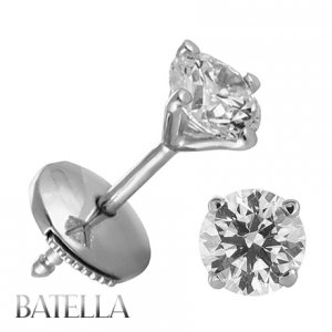 Certified 1.14 Carats I/VVS1 Natural Round Stud Diamond Earrings 18k White Gold