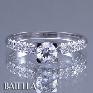 Classic 1/2 Ct D/SI3 EX Natural Round Cut Diamond Engagement Ring 14k White Gold