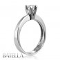 Cerfified .40 Carat E/VS2 Round Diamond Solitaire Engagement Ring 18k White Gold