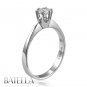 Certify .58 Ct I/VVS EX Natural Round Solitaire Diamond Engagement Ring 18k Gold
