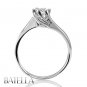 0.31 Ct H/SI2 EX Genuine Round Diamond Solitaire Engagement Ring 18k White Gold
