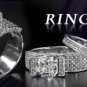 2.28 Ct GIA Certified Princess F Diamond Engagement Ring & Wedding Set 18k Gold